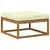 Set vanjskih sofa s jastukom 5 pcs Prirodna i krem