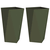 Sadilica 2 pcs Maslinasto zelena 40 x 40 x 75 cm Čelik