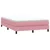Vidaxl Box spring postelja z vzmetnico roza 140x210 cm žamet
