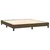 Vidaxl Box spring postelja z vzmetnico LED temno rjava 160x200cm blago