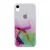 Maska Water Spark za iPhone XR transparent pink-zelena