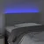 LED uzglavlje svjetlosivo 100x5x78/88 cm baršunasto