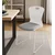 MASTER Stolica fiksna 45x42x43x87cm bijela/siva 028