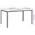 Vidaxl Vrtna miza Rjava 150 x 90 x 75 cm poli ratan