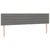 Vidaxl Box spring postelja z vzmetnico LED temno siva 120x190 cm blago