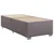 Vidaxl Box spring postelja z vzmetnico siva 100x200 cm umetno usnje