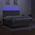 Vidaxl Box spring postelja z vzmetnico LED taupe 160x200 cm blago