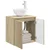 Umivaonik s policom Hrast sonoma 49,5 x 41 x 64,5 cm