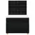 vidaXL Box spring postelja z vzmetnico črn 90x190 cm blago