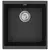 Umivaonik Crna 430 x 460 mm 80% kvarc i 20% smola