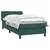 Vidaxl Box spring postelja z vzmetnico temno zelena 80x220 cm žamet