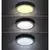 Solight WD172-B - LED plafonsko svetlo LED/18W/230V 3000/4000/6000K crne boje, okruglo
