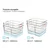 ARAVEN gastronorm posoda GN 2/1, ABS, globina: 380 mm, prostornina: 90 L (2 kos)