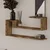 HANAH HOME Zidna polica Ravi Antique Walnut