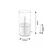 RABALUX Stona lampa zelkova aluminijum