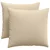 Jastučići za sofu 2 pcs Krema 50 x 50 cm tkanina