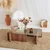 Hanah Home Escape Klub sto, 105x30x65cm, Braon