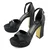 Mona shoes Ženske sandale na štiklu, Crne