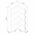 Hanah Home polica za knjige Adel Corner Set 3, 120×120 cm, bela