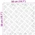 Stepenica Četvrtasti 4 pcs Srebrno 50 x 50 cm Aluminij
