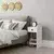 Hanah Home Noćni ormarić Sirius 32x61x30cm Beli