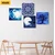 Komplet slik Fengshui v modri varianti - 4x 40x40