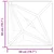 Zidne panele Zvijezda 24 pcs Zvijezda siva 50 x 50 cm XPS pjena