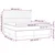 vidaXL Box spring postelja z vzmetnico LED temno rjava 160x200cm blago