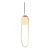 Viseča svetilka v zlati barvi s steklenim senčilom o 20 cm Arch – Squid Lighting