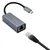 Omrežni adapter Qoltec USB-C 3.1 | RJ45 | Ethernet | 1000 Mb/s | Aluminij