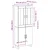 Highboard Crni hrast 69,5 x 34 x 180 cm Konstruirano drvo