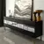 Hanah Home TV Komoda Leon, 180x59x35 cm, Crno-Zlatne boje
