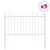 Vrtna Ograda 9 pcs Bijelo 15,3 x 1,2 m Čelik s prahom