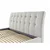 Hom`in OBLAZINJENA POSTELJA 140 cm x 200 cm , tekstil, leseni material bež