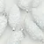 Božićna kuglica s četinicom 40 pcs Bijelo Plastika