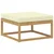 Set vanjskih sofa s jastukom 4 pcs Bijela i krem Poliester