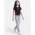 Calvin Klein Jeans Majica lila/črna/bela