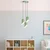 Opviq Luster Kesik-6176-3, 75-121cm, O40 cm, 3xE27, Zeleni