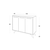 Hanah Home Komoda Piffa 100x82x35cm Belo-Antracit