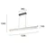 LED luster na sajli ALBA LED/39W/230V siva/prozirna