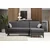 Atelier del Sofa Ugaona garnitura Alkon 223x86x130cm Tamnosiva