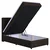 MID.YOU POSTELJA Z VZMETNICO 100 cm x 200 cm , tekstil, leseni material rjava