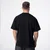 Polleo Mens Forge Oversized Short Sleeve T-Shirt, Black - S/M