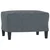 3-dijelni set sofa tamnosivi baršunasti