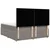 Vidaxl Box spring postelja z vzmetnico taupe 180x200 cm blago