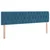 Krevet s od storage s madracem Tamno plava 160 x 200 cm Baršun