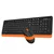 A4Tech Tastatura, Bežična, Narandžasto-crna