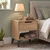 Hanah Home noćni ormarić Vel3-S, 44 cm, hrast