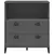 Regal za knjige VIKEN antracit sivi 80 x 40 x 90 cm drveni