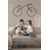 WallXpert metalni zidni ukras 5541, bicikl u jednoj liniji, 60 x 33 cm, crni